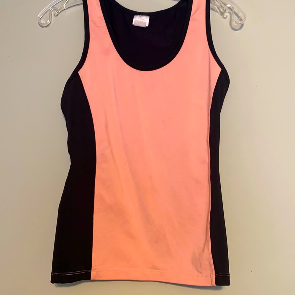 Athletic top with built in bra